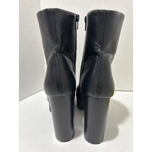 Madden Girl Autumn Platform heeled Black Ankle Motto Bootie Womens size 8 - Picture 3 of 7